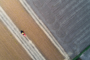 Poster - Soybean harvest shoot from drone