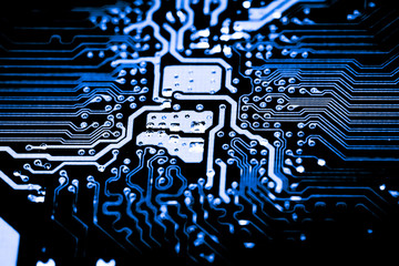 Abstract,close up of Circuits Electronic on Mainboard computer Technology background.
(logic board,cpu motherboard,Main board,system board,mobo) 