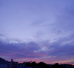 Wall Mural - Sky and clouds / Sky and clouds at twilight.