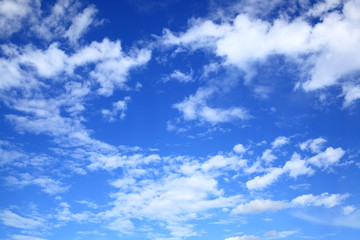 Dark blue sky with clouds