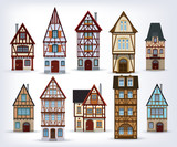 Fototapeta  - Historic half-timbered houses