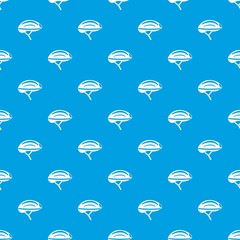 Sticker - Bicycle helmet pattern seamless blue