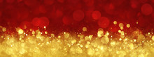 Red And Gold Abstract Christmas Background
