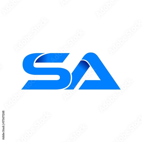 Sa Logo Initial Logo Vector Modern Blue Fold Style Stock Vector Adobe Stock Sa Logo Initial Logo Vector Modern Blue Fold Style Stock Vector Adobe Stock