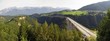 Panoramic view of the Europabruecke Bridge on the Brenner motorway, Tyrol, Austria, Europe
