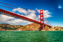 Golden Gate Bridge In San Francisco From Boat Tour