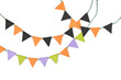 © niradj - Halloween bunting paper cut on white background - isolated