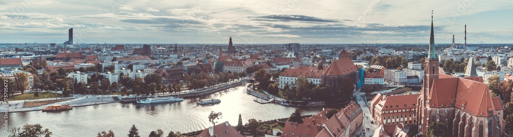 Wroclaw Panorama II - obrazy, fototapety, plakaty 