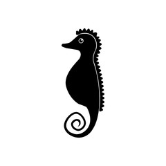 Wall Mural - sea horse icon