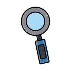 Wall Mural - Magnifying glass isolated icon vector illustration graphic design