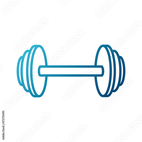 Dumbbell iron weight  icon vector illustration graphic 