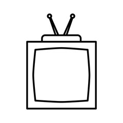 Sticker - Old tv isolated icon vector illustration graphic design