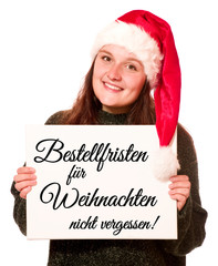 Poster - Bestellfristen für Weihnachten nicht vergessen