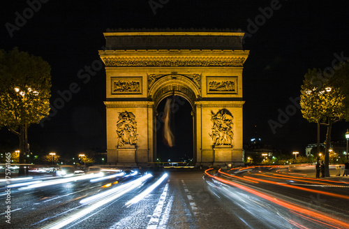 Plakat Łuk Triumfalny w Paryżu, Francja