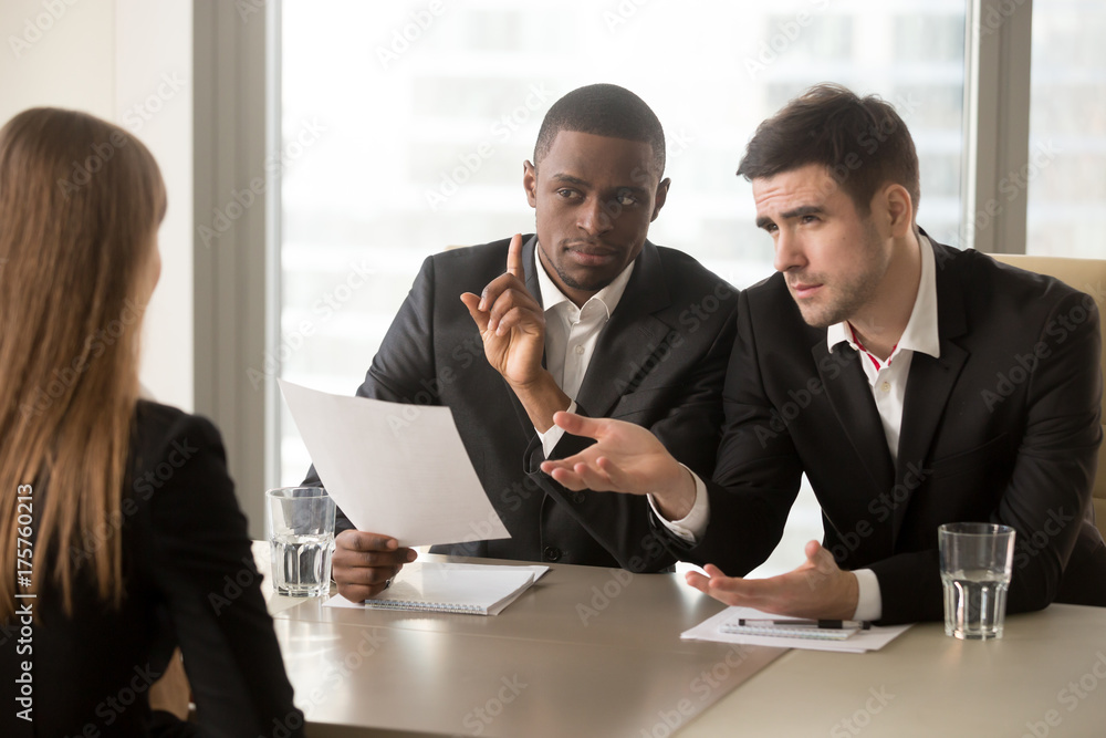 Questionable Qualification Demanding multinational recruiters meticulously examining female job ...