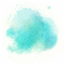 Blue Watercolor Splash Vector Painted Water Color Background