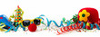 Party or carnival banner with fancy dress
