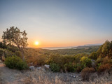 Fototapeta Perspektywa 3d - Sunset in Sardinia