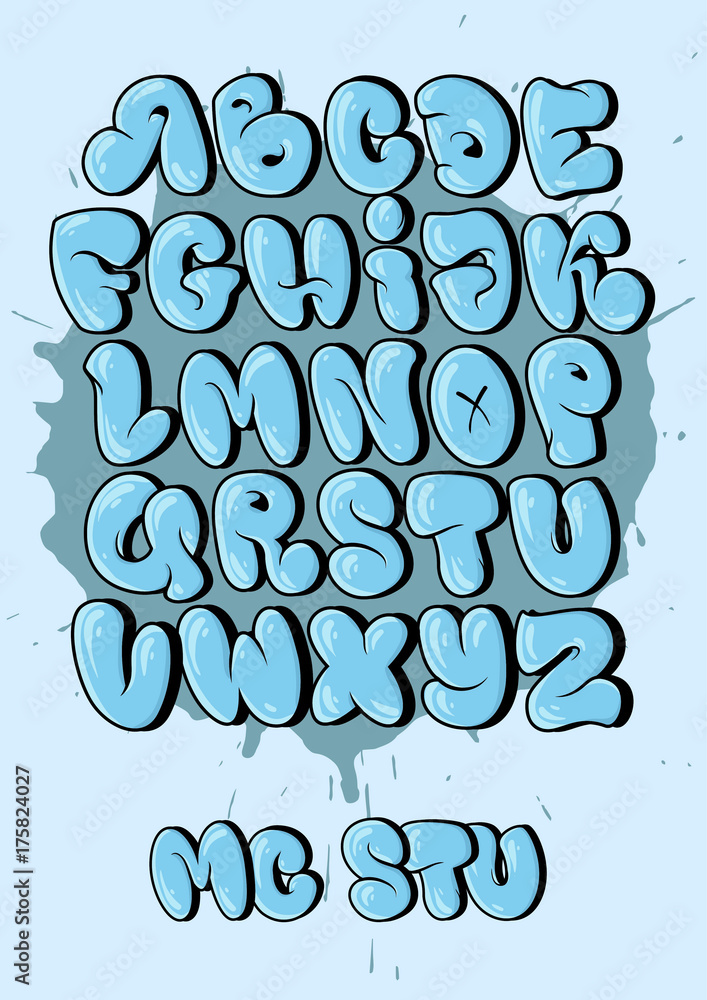 Featured image of post Alphabet Bubbles Style Grafitti See the whole set of printables here