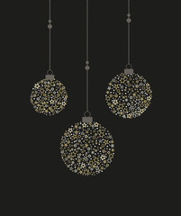 Wall Mural - Christmas balls decoration