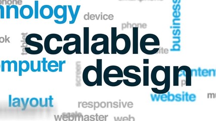 Wall Mural - scalable design animated word cloud, text design animation.