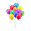 © Sunflower - Bundle colored balloons isolated. A bundle of colored balloons isolated for designers and illustrators. Bunch of balls in the form of a vector illustration