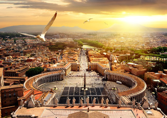 Wall Mural - Panoramic view of Vatican