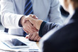 Leinwandbild Motiv Business handshake in the office