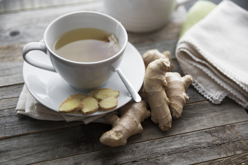 Wall Mural - Fresh Ginger Tea