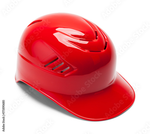 Plakat Baseballowy kask czerwony
