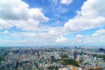 Wall Mural - Ho Chi Minh city | Saigon from the top view in Bitexco