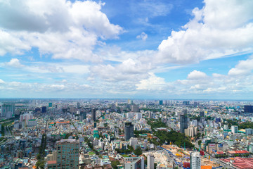 Wall Mural - Ho Chi Minh city | Saigon from the top view in Bitexco