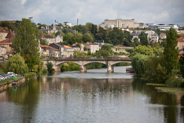 Sticker - Picturesque view of Perigord town in France