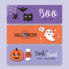 Wall Mural - Halloween holiday banner design