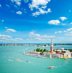 Sticker - view of San Giorgio island, Venice