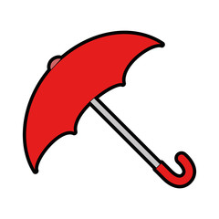 Poster - umbrella protective isolated icon