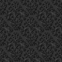  Abstract decorative 3d seamless pattern. Vector Illustration