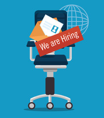 Poster - we are hiring business concept