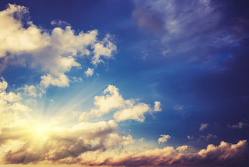 Wall Mural - cloudy sky weather panorama background