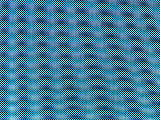 Metal blue circle grid wire screen net texture for background.