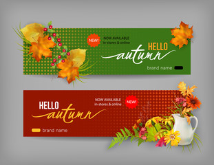 Wall Mural - Autumn Advertising Banner