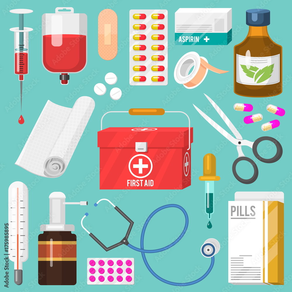 Doctor Tools Animated Medical Instruments Doctor Tools Vector