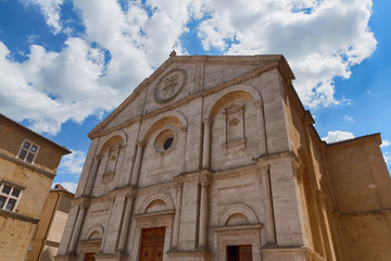 Wall Mural - Heritage building of Santa Maria Assunta Cathedral - Val d'Orcia, Tuscany, Italy.