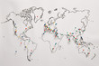 © 365mm/Stocksy - Pins in a map for world wonders