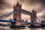 Fototapeta Sypialnia - London, the United Kingdom: Tower Bridge on River Thames at sunset