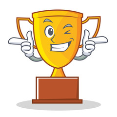 Canvas Print - Wink trophy character cartoon style