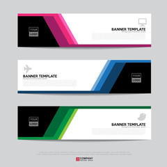 Wall Mural - banner design for business presentation