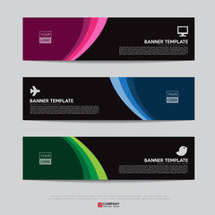 Wall Mural - banner design for business presentation