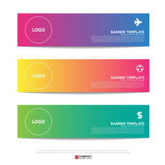 Wall Mural - banner design for business presentation