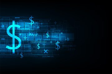 Wall Mural - electronic money alternative to the future.